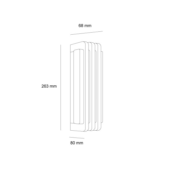 Снимка на Фасаден LED аплик Strata | IP44 | 18W | 3000K